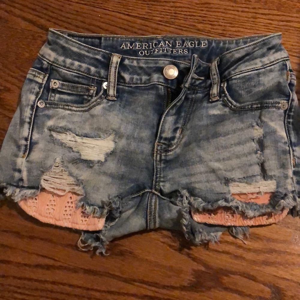 American eagle jean shorts